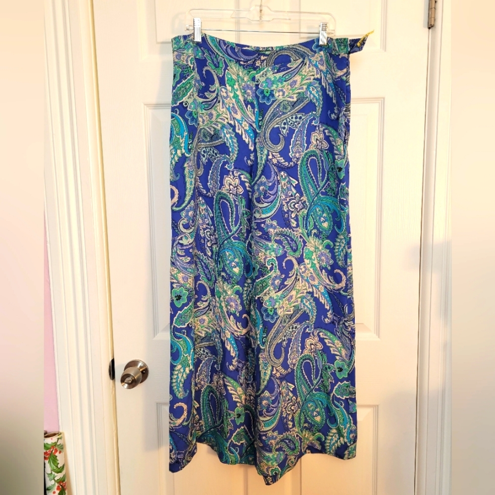 Lauren by Ralph Lauren paisely palazzo pants